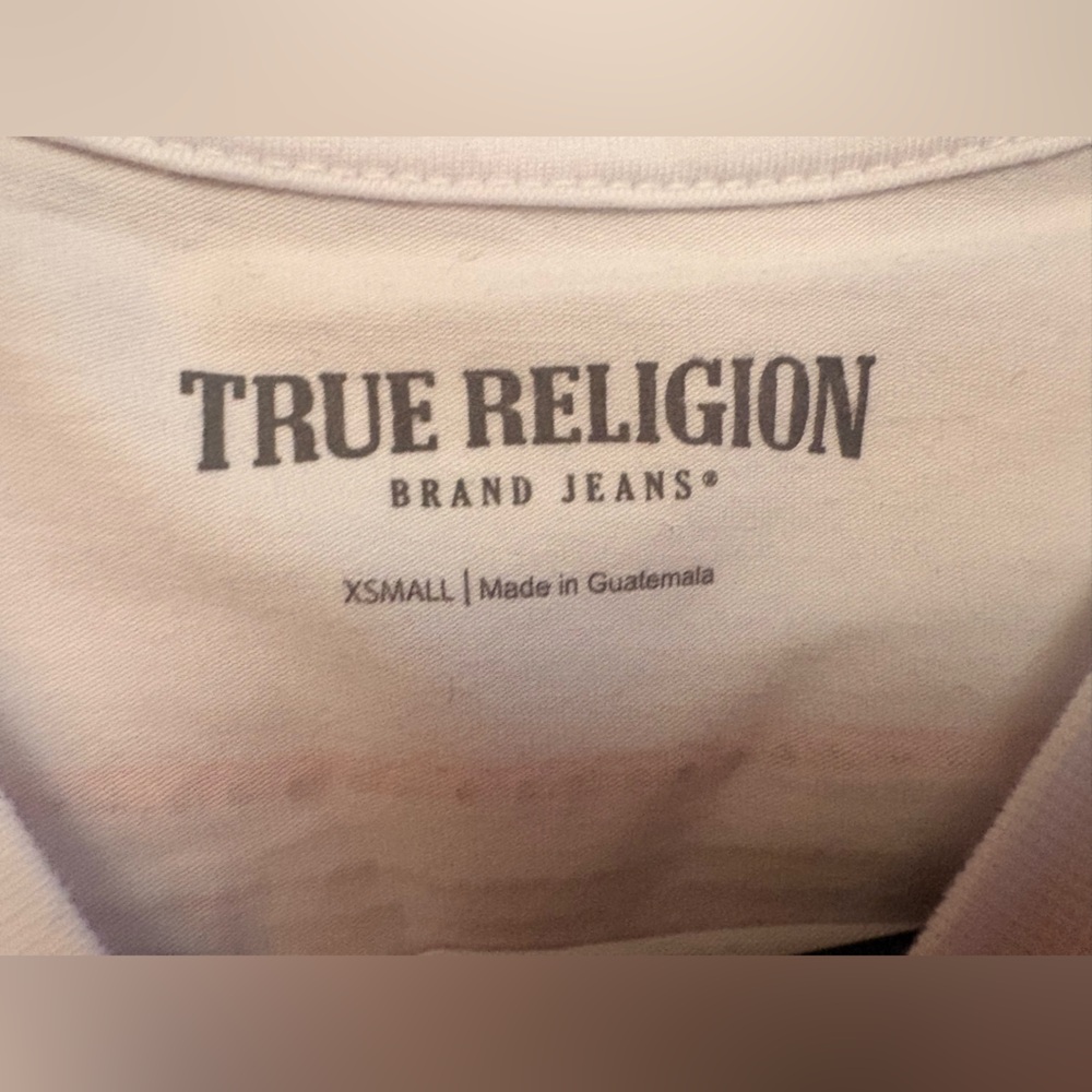 True Religion White Tee with Red Graphic - Picture 4 of 5